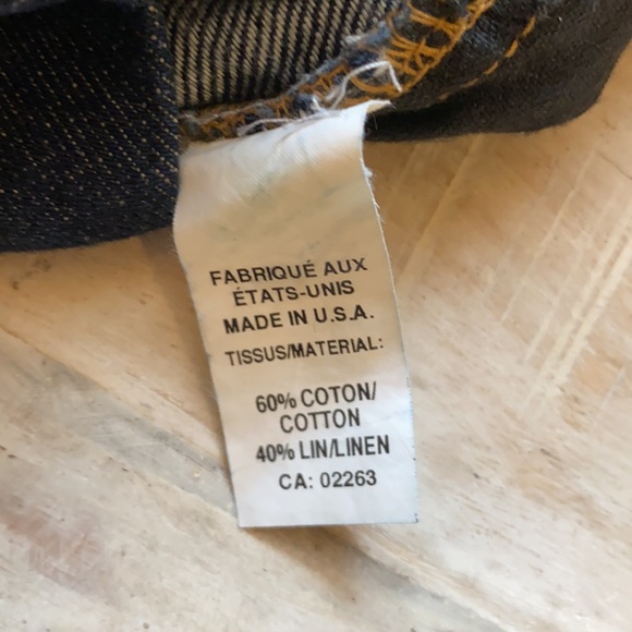 J BRAND wide leg flared bottom jeans with linen - Picture 9 of 15